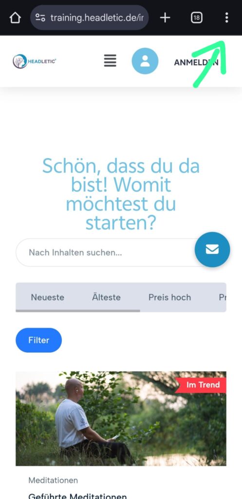 Menü 3 Punkte