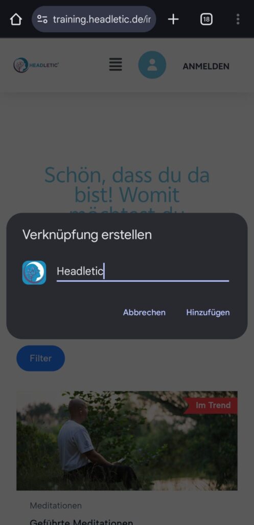 Namen vergeben